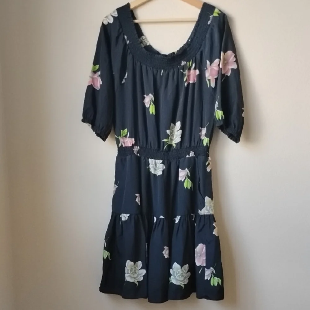 Lil Floral Black Dress